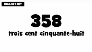How to say 358 in French
