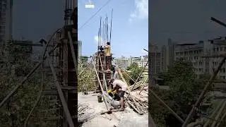 Mumbai ki barish Normal day VS Red alert day #construction #constructionlovers #shortfeed #shorts