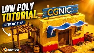 Desert House Modeling Tutorial || Timelapse  || CGNIC