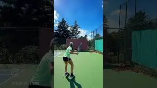 Smooth Hitting💫 #tennis #forehand  #backhand #shorts #tennisplayer #juniortennis #tennispractice