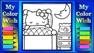 Hello Kitty Coloring Page | Speed Coloring | My Color Wish