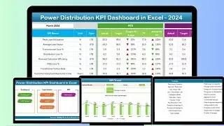Power Distribution KPI Dashboard in Excel