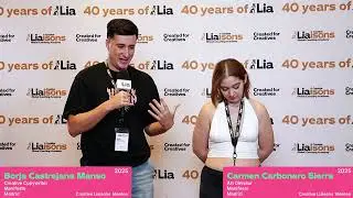 2025 Young Talent Winners Borja Manso and Carmen Sierra share their LIA Creative LIAisons Experience