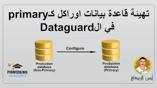 6  اعداد قاعدة البيانات كــــ Primary ضمن اعدادات الـــــ Datagaurd