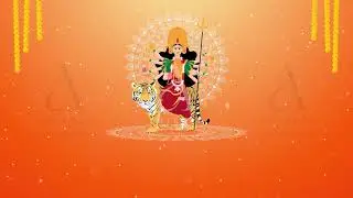 Maa Durga Motion Background &ndash; Spiritual Animated Navratri Video 1259