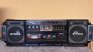 Vintage Boombox General Sound Discolite Radio Cassette Player