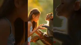Hungry Monkey 🐒 Hearttouching 💔 Story#aivideo #monkey #monkeyai