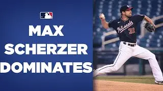 Max Scherzer with DOMINANT 10 strikeout performance!