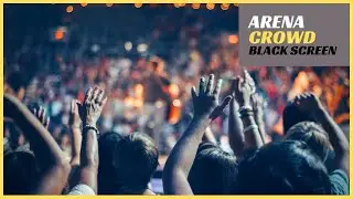 Arena Crowd Cheer Stadium Applause and Chant Cheering Booing | 8 Hour Black Screen White Noise