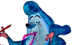 How to Draw the CATERPILLAR from ALICE AND WONDERLAND!!! DISNEY VERSION!!!