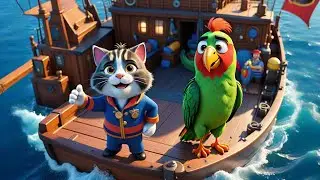 ABC with Captain Cat | Fun Alphabet Song for Kids | Nursery Rhymes and Baby Songs