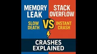 Memory Leak vs Stack Overflow – Crashes Explained in 2 Minutes!