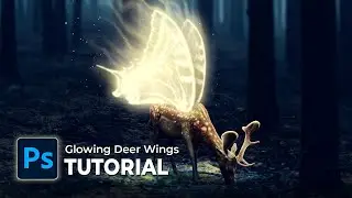 Glowing Deer Wings / Photoshop Manipulation Tutorial