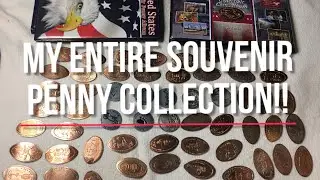 My Souvenir Penny Collection!! Over 60 Unique Coins!!