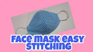 diy face mask stitching malayalam/very easy face mask stitching/easy mask stitching