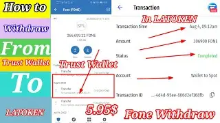 How to fone withdraw from trust wallet to latoken