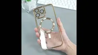 Electroplated TPU phone case with magnetic absorption suitable for iPhone 11-16 series