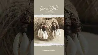 Jewelry Design Inspo - DIY Rustic Cowrie Shell Jewelry with Wooden & Acrylic Beads