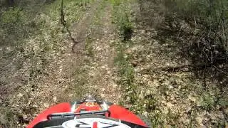 Polaris scrambler 400 4x4 2 stroke first ride after fresh top end