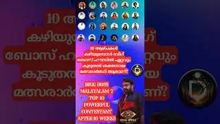 ബിഗ്ബോസ് ഹൗസിൽ ഏറ്റവും കൂടുതൽ ശക്തനായ മത്സരാർത്ഥി ആരാണ്? Bigg Boss Malayalam Season 7 Contestant #bb
