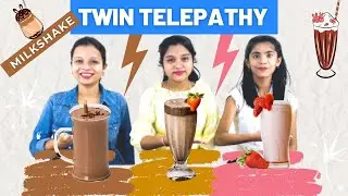 Milkshake TWIN TELEPATHY Challenge | MilkShake Challenge |  The Super Sisters