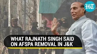 'Tri-services want...': Rajnath Singh makes big statement on AFSPA in J&K I Watch