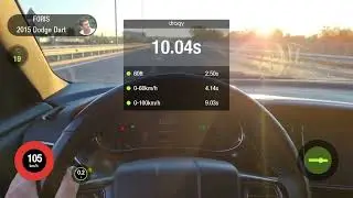 Dodge Dart 2015 2.4 0-100 1/4 dragy