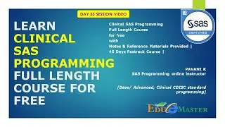SAS Tutorials For Beginners|Clinical SAS Programming Full Course -Day 33 |Data Validation Techniques