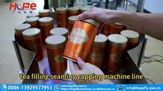 tea filling seaming capping machine line