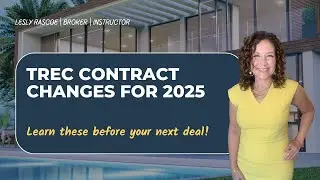 Texas Real Estate Commission releases important contract changes for 2025