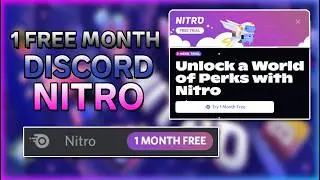 CLAIM 1 FREE MONTH of DISCORD NITRO (LIMITED PROMO)