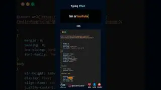 Typing Effect with HTML, CSS,  js