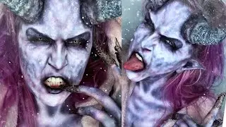 KRAMPUS Airbrush Face & Body Paint - MissKateMonroe.co.uk || #shorts