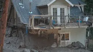 Multiple Homes Destroyed By Several Massive Mud Slides