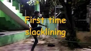 First Time Slacklining