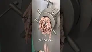 Automatic fish grinder #grinding #amazingmachinery #foodprocessor