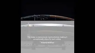MURASAME Tachi Katana Sword Damascus Folded Steel Very Sharp Handmade #samurai #katana #japan