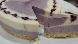 Blueberries Cream Cheese Cake Non bake recipe