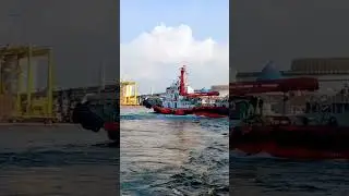 Tug boat - Port Of Tanjung Priok #shorts #berthing