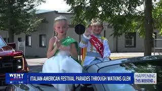 Italian-American Festival parades through Watkins Glen