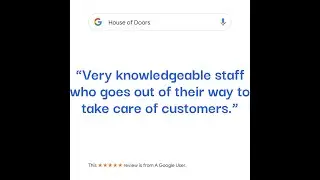 Very knowledgeable staff who goes out of their way to take care of customers