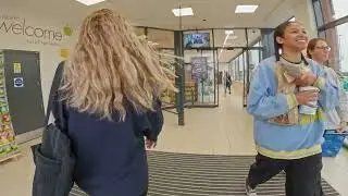 Walk Towards Lidl Supermarket at Netherfield UK.