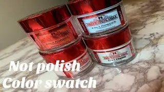 NOT POLISH ACRYLIC POWDER SWATCH- GLITZ #notpolishAcrylic