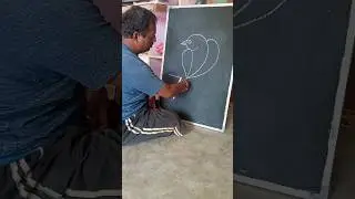 How to draw a bird with number 9#shorts#art#bird