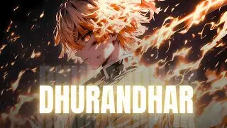ZENITSU X DHURANDHAR  - [ TITLE TRACK ]⚡ GOD MODE | INFINITY CASTLE AMV | Hanumankind | hindi