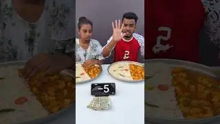Part 2 | Big Thali Matar paneer Rice Eating Challenge 🥵 | Winner Price 5000 ₹ Cash 🤑| Food Challenge