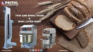 Twin Spiral Mixer and Bowl Hoist Lifter, How to make bread? How to mix bread dough? Call 9897989181
