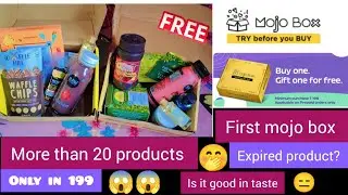 First mojo box💥|free product offer|expired products🤔|loot offer today 😱