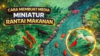 CARA MEMBUAT MEDIA MINIATUR RANTAI MAKANAN