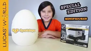 Giant OYO Sports PLAY-DOH Surprise Egg with Special Minifigures & ZAMBONI Set Review | Lucas World
